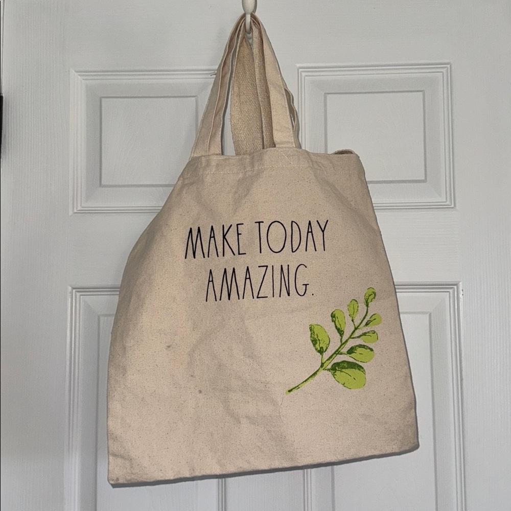 Rae Dunn Make Today Amazing Double Strap Tote